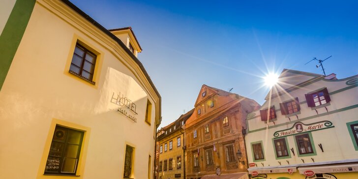 Pobyt v historickém centru Českého Krumlova: snídaně, fitness i sauna