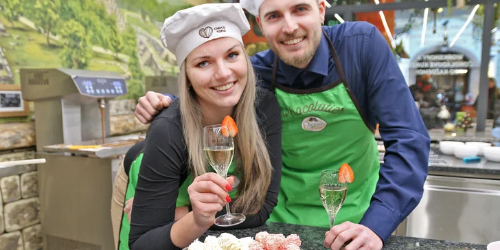 Valentýnské chvíle v Choco-Story: výroba lanýžů a čoko tabulek i prohlídka