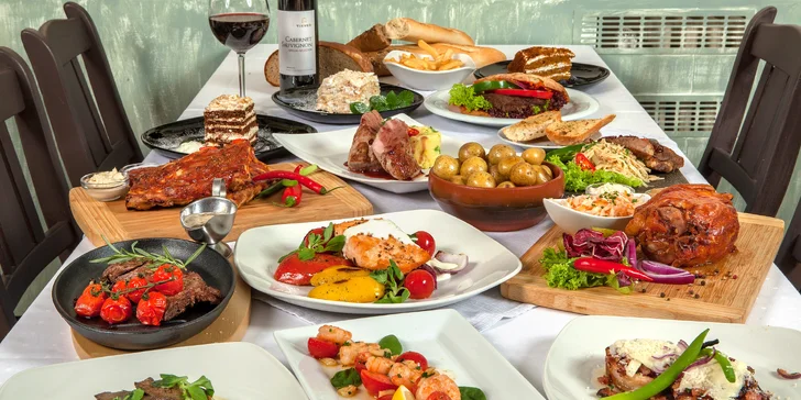 Otevřený voucher na 500–1000 Kč do restaurace La Route: saláty, rizota a těstoviny i steaky