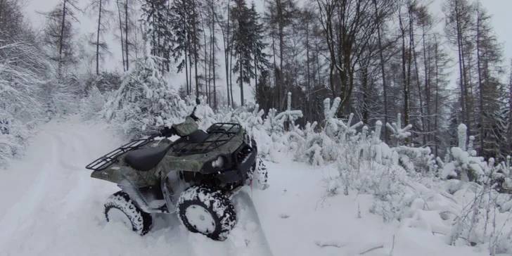 Adrenalinová jízda přírodou: 15 min. na robustní čtyřkolce Kawasaki Bruteforce 750 pro 1 osobu