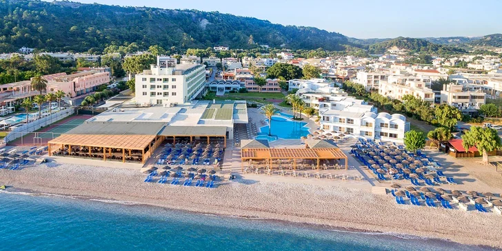 Letovisko Ixia kousek od města Rhodos. 4* Avra Beach Resort s all inclusive