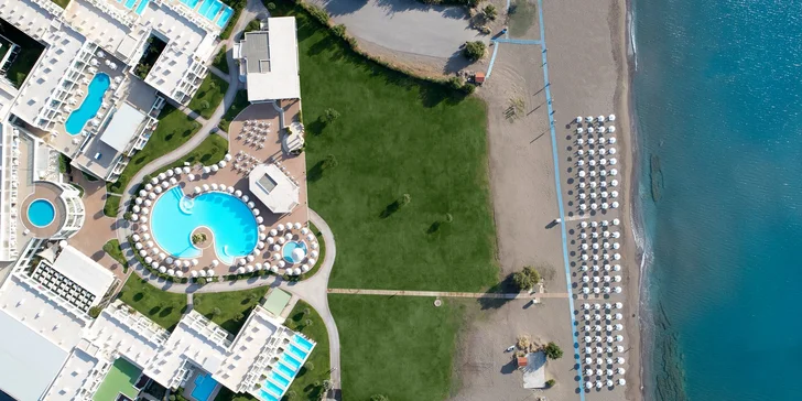 5* komfort s polopenzí jen pár kroků od proslulé pláže Faliraki se zlatým pískem
