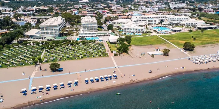 5* komfort s polopenzí jen pár kroků od proslulé pláže Faliraki se zlatým pískem