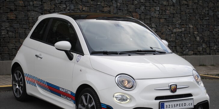 Malé auto s pořádným výkonem: zapůjčení Fiatu 500 Abarth na 1, 7 či 15 dní
