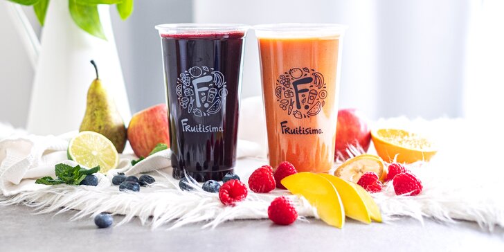 2× 0,5litrový drink Fruitisimo plný lásky a vitamínů: SRDCOVKA & ROMANTIK