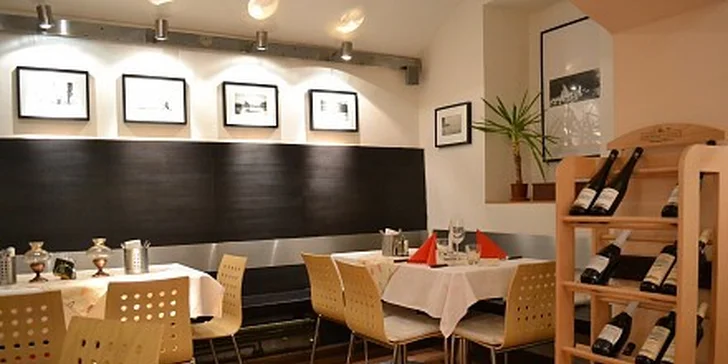 Hovězí Stroganoff pro dva v restauraci Septim