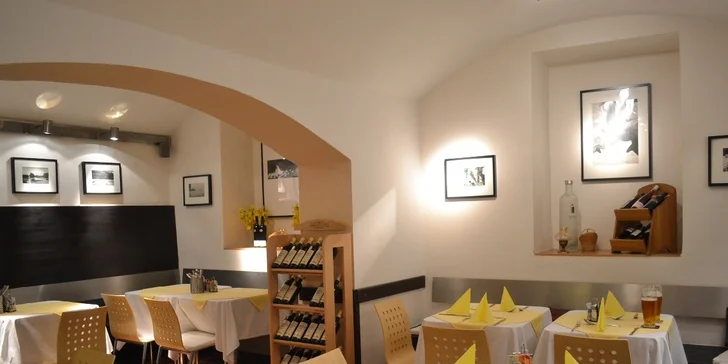 Hovězí Stroganoff pro dva v restauraci Septim