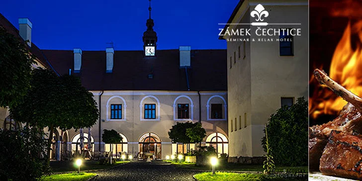 Hostina s noclehem na Zámku Čechtice pro 1 osobu