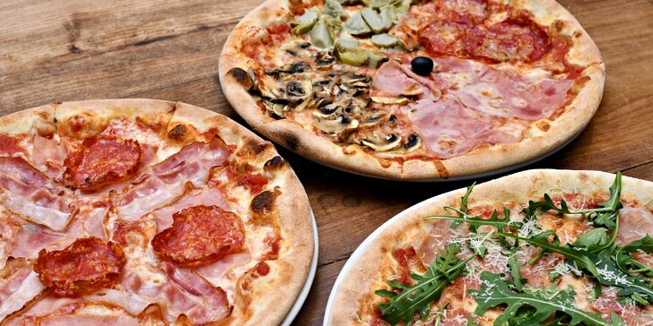 2× pizza nebo pasta na Starém Městě a sleva na nealkoholické nápoje
