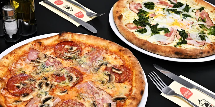 Chuť Itálie v OC Europark: pizza, těstoviny nebo saláty podle výběru pro 1-2 osoby