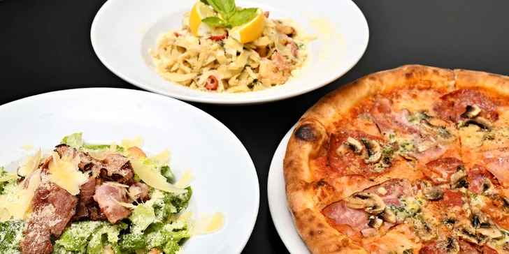 Chuť Itálie v OC Europark: dvakrát pizza, těstoviny nebo saláty podle výběru
