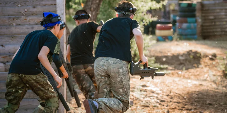 Zažijte pravou vojenskou akci: adrenalinová hra LaserTag, vstup pro 1 nebo 4 hráče