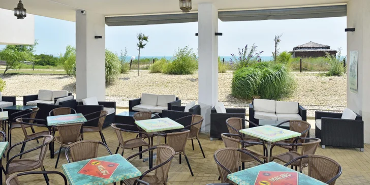 4* resort u nekonečné pláže letoviska Obzor, moderní aquapark i all inclusive