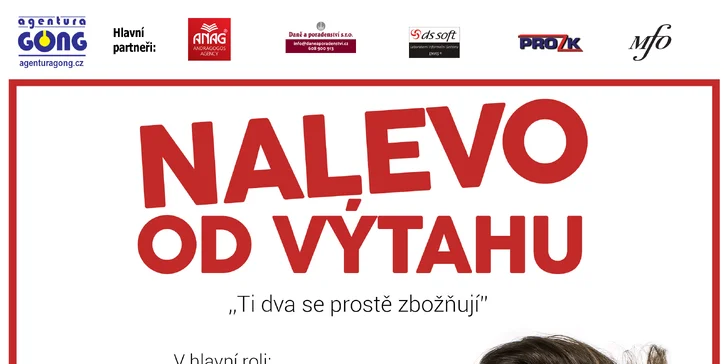 Vstupenka na divadelní komedii Nalevo od výtahu