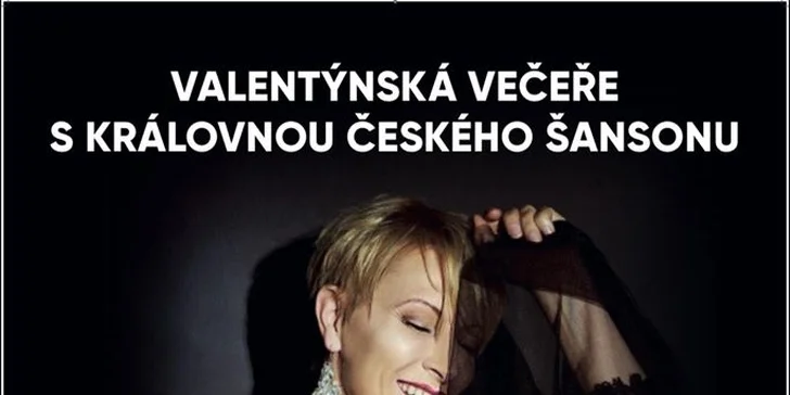 Dokonalý Valentýn: čtyřchodové menu za doprovodu královny šansonu Renaty Drössler