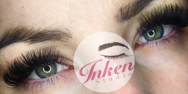 Nový set prodloužených řas Volume Lashes včetně úpravy obočí
