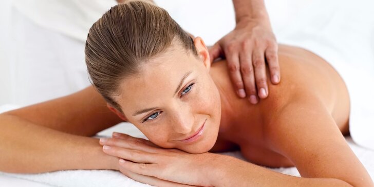 70minutová celková relaxační masáž pro uvolnění