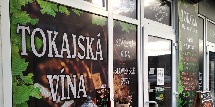 Delikatesy s sebou: 1 nebo 2 l stáčeného tokajského vína ze Slovenska i sýr Korbáčik