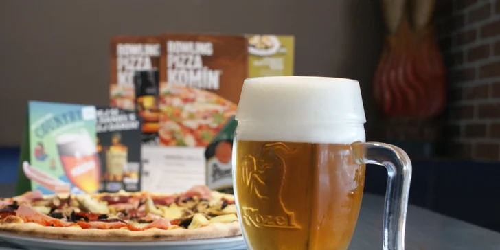Zábava pro partu i rodinu: 60 minut bowlingu a k tomu jedna pizza