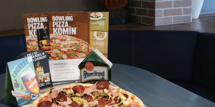 Zábava pro partu i rodinu: 60 minut bowlingu a k tomu jedna pizza