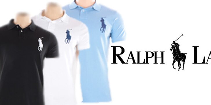 Ralph Lauren Custom-Fit Polo - modrá, černá, bílá