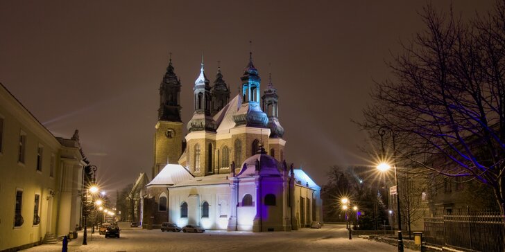 Zima i jaro v centru Poznaně: designové pokoje, polopenze a památky