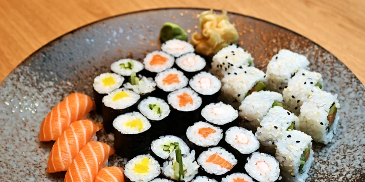 Asie až k vám domů: sushi sety s 24–52 rolkami a rozvoz po Ostravě