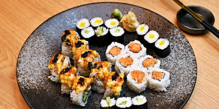 Voucher na 500–2 000 Kč na cokoliv v asijské restauraci Rakki sushi
