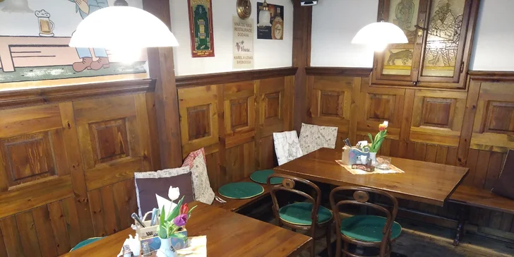 150 i 300 g tataráku z hovězí svíčkové a topinky v restauraci Švejk U Petra
