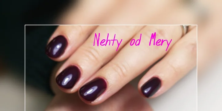 Lakování nehtů gel lakem včetně přístrojové manikúry pro vyšší výdrž laku