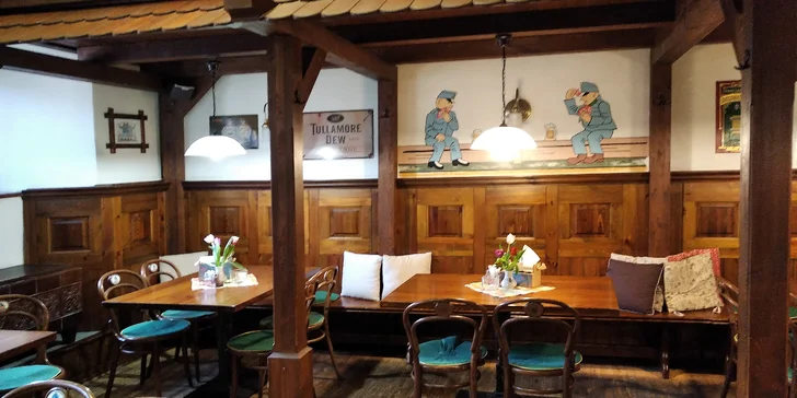 150 i 300 g tataráku z hovězí svíčkové a topinky v restauraci Švejk U Petra
