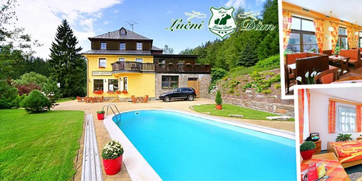 3 dny v hotelu Luční Dům s venkovním bazénem