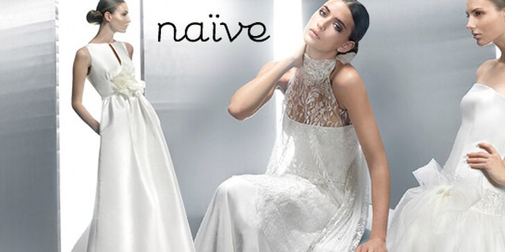 Zapůjčení luxusních svatebních šatů v salonu Naive