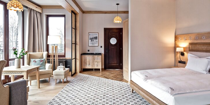 Luxusní hotel v Zakopaném: pokoje v horském stylu, jídlo i VIP vstup do spa