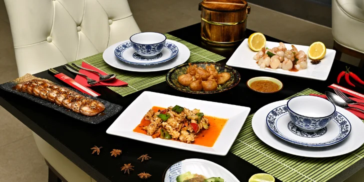 Sečuánské menu pro 2 osoby: masová, vegetariánská i deluxe verze