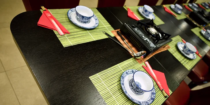 Sečuánské menu pro 2 osoby: masová, vegetariánská i deluxe verze