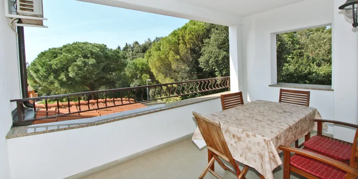 V páru i s rodinou do Chorvatska: apartmány až pro 8 osob, 250 m od pláže