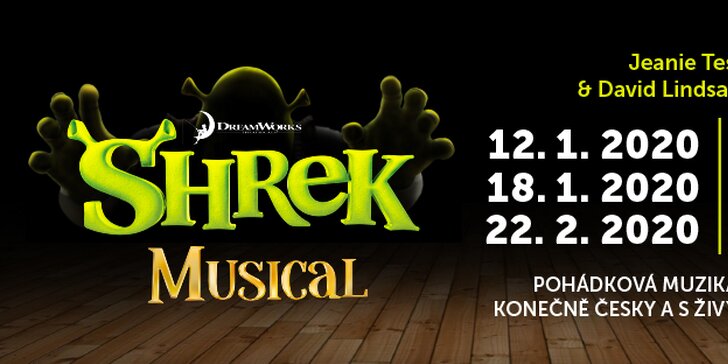 Vstupenka na rodinný muzikál Shrek v Home Credit Arena v Liberci