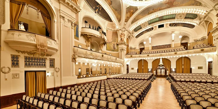 Vstupenka na koncert vážné hudby s prohlídkou sálů v Obecním domě