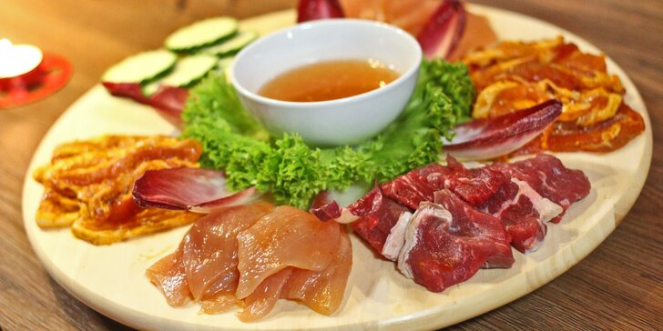 Ugrilujte si korejské BBQ: 3 druhy masa, krevety i příloha