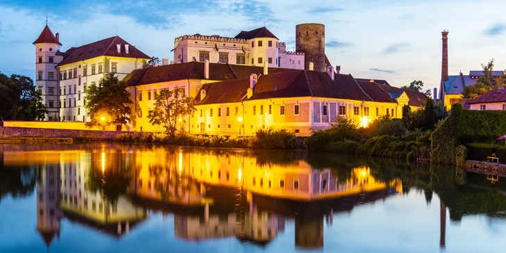 Pobyt v Jindřichově Hradci: honosný hotel v centru, luxusní pokoj a snídaně
