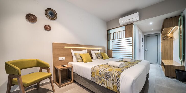 4* hotel s all inclusive přímo na pláži Adelianos Kampos nedaleko Rethymnonu