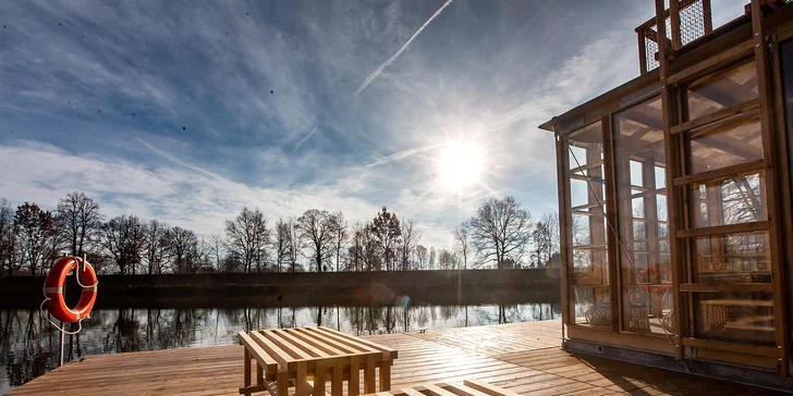 Říční finská sauna na Orlici: 60 nebo 90 minut relaxace v obklopení přírody
