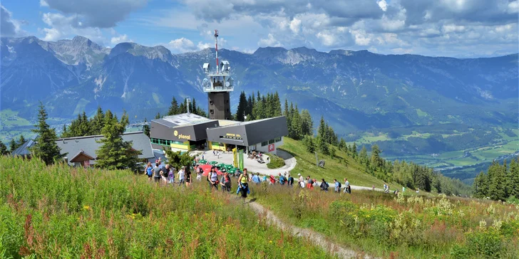 Rakouské srdce Dachstein: doprava, apartmán, turistika a zážitková karta se všemi vstupy