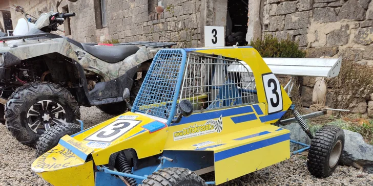 Adrenalinová jízda přírodou: Jízda na čtyřkolce Kawasaki Bruteforce 750, KTM sx 50/autokros nebo Buggy Honda