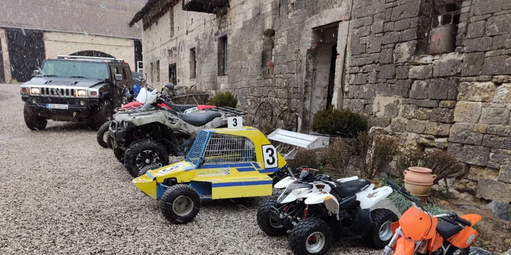 Adrenalinová jízda přírodou: Jízda na čtyřkolce Kawasaki Bruteforce 750, KTM sx 50/autokros nebo Buggy Honda