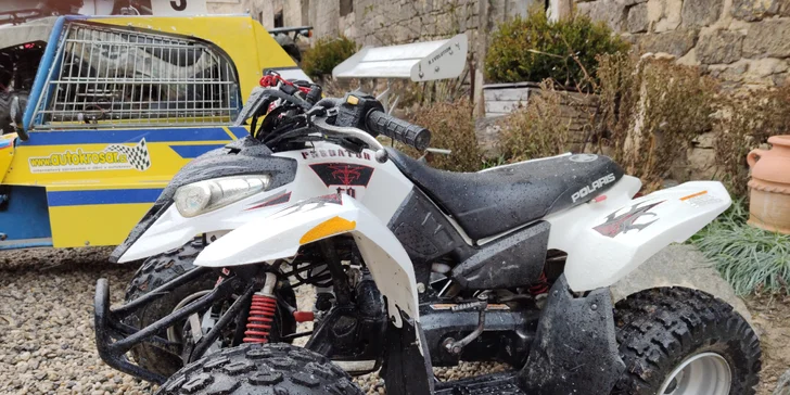 Adrenalinová jízda přírodou: Jízda na čtyřkolce Kawasaki Bruteforce 750, KTM sx 50/autokros nebo Buggy Honda