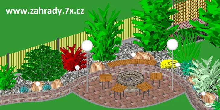 Okolí domu jako ze žurnálu: vizualizace zahrady od zkušených architektů