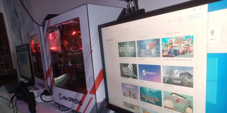 Virtuální realita a závodní simulátor pro 1–4 osoby: 60 minut zábavy