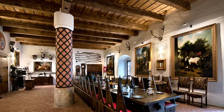 Menu o 3 nebo 4 chodech a k němu wellness, víno i degustace rumů, whisky či destilátů pro 2 osoby